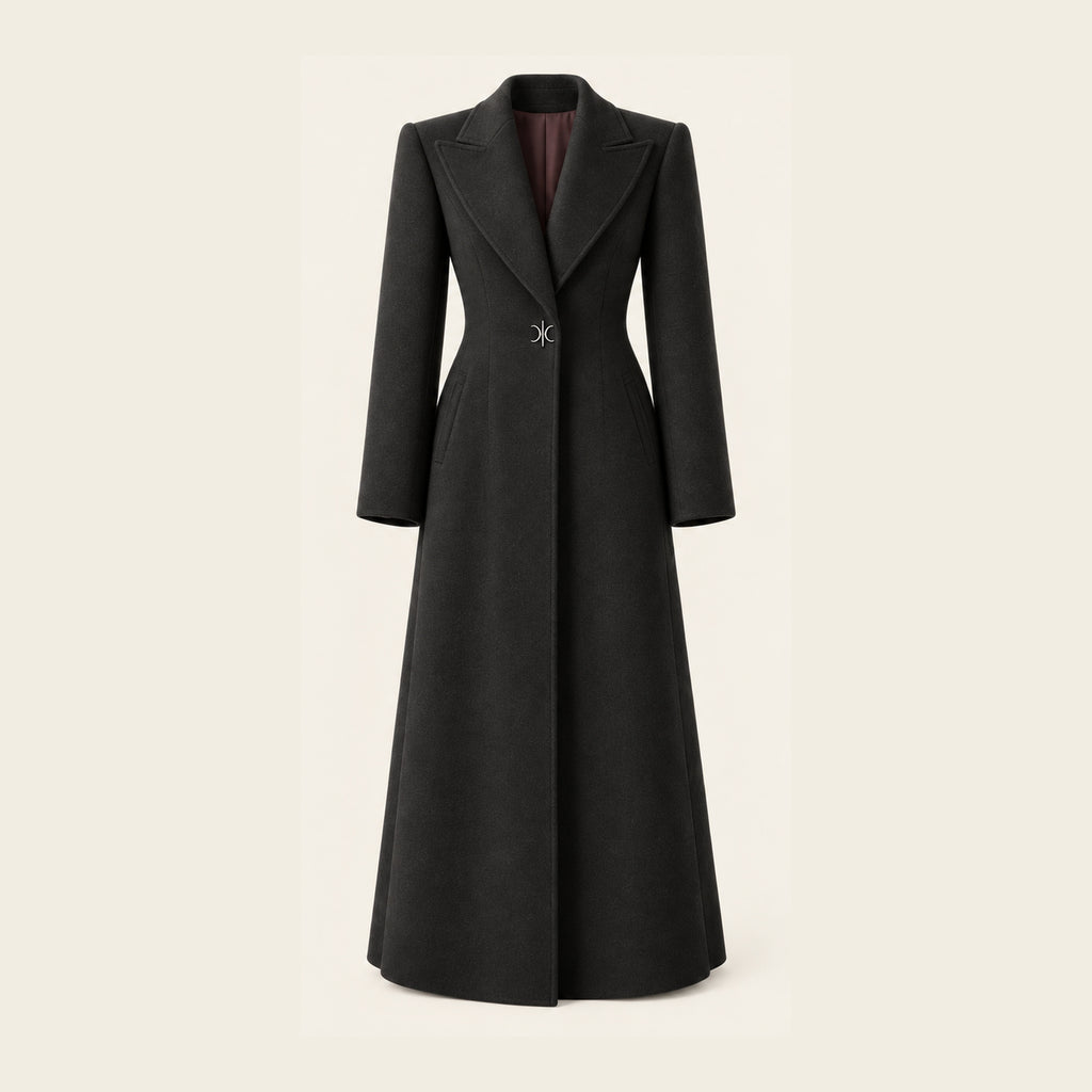 The Atrium Double-Face Overcoat - Charcoal