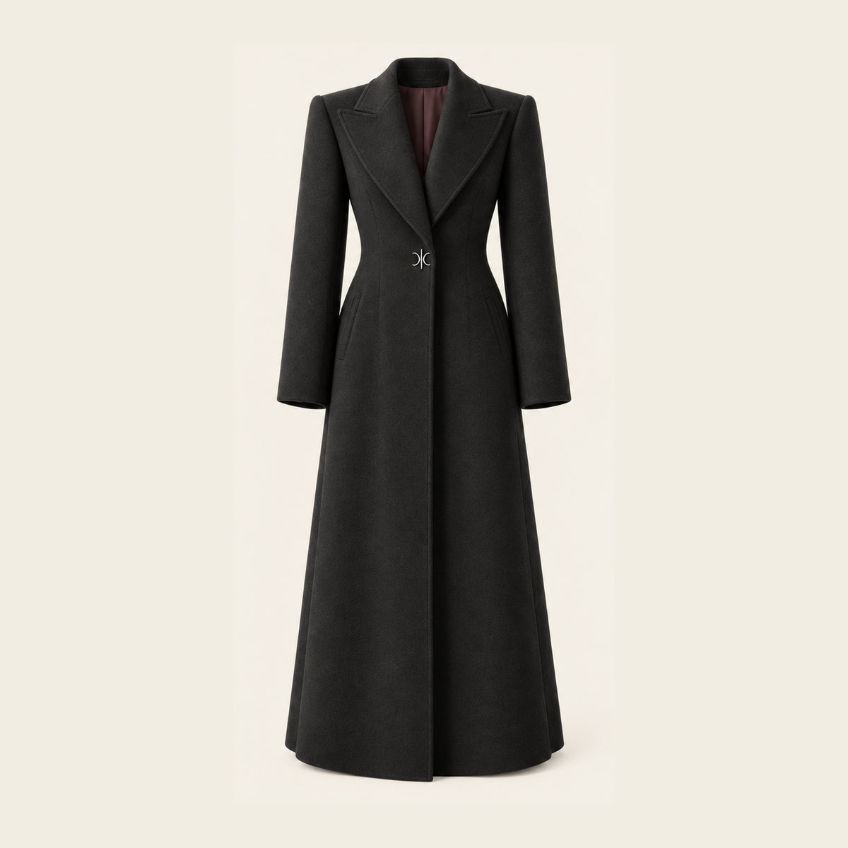 The Atrium Double-Face Overcoat - Charcoal