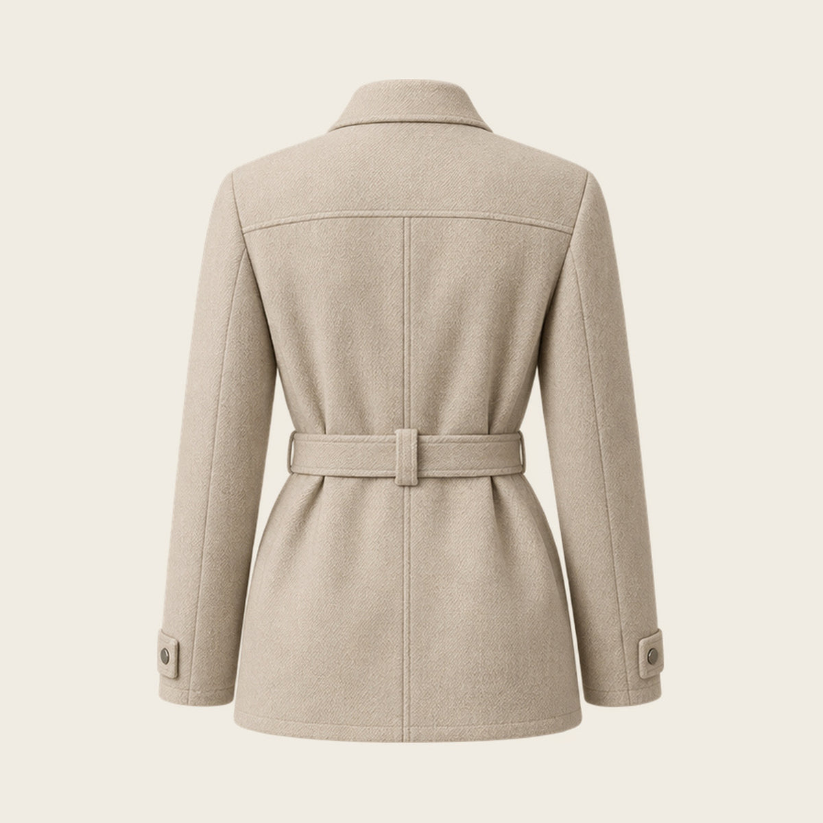 The Marais Cashmere Field Jacket - Limestone