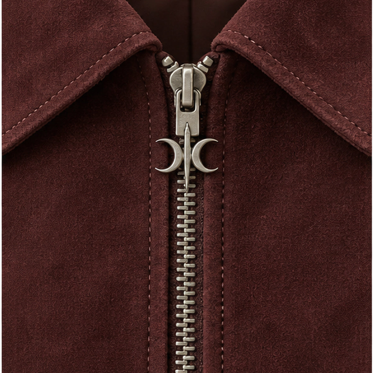The Nocturne Suede Blouson - Oxblood