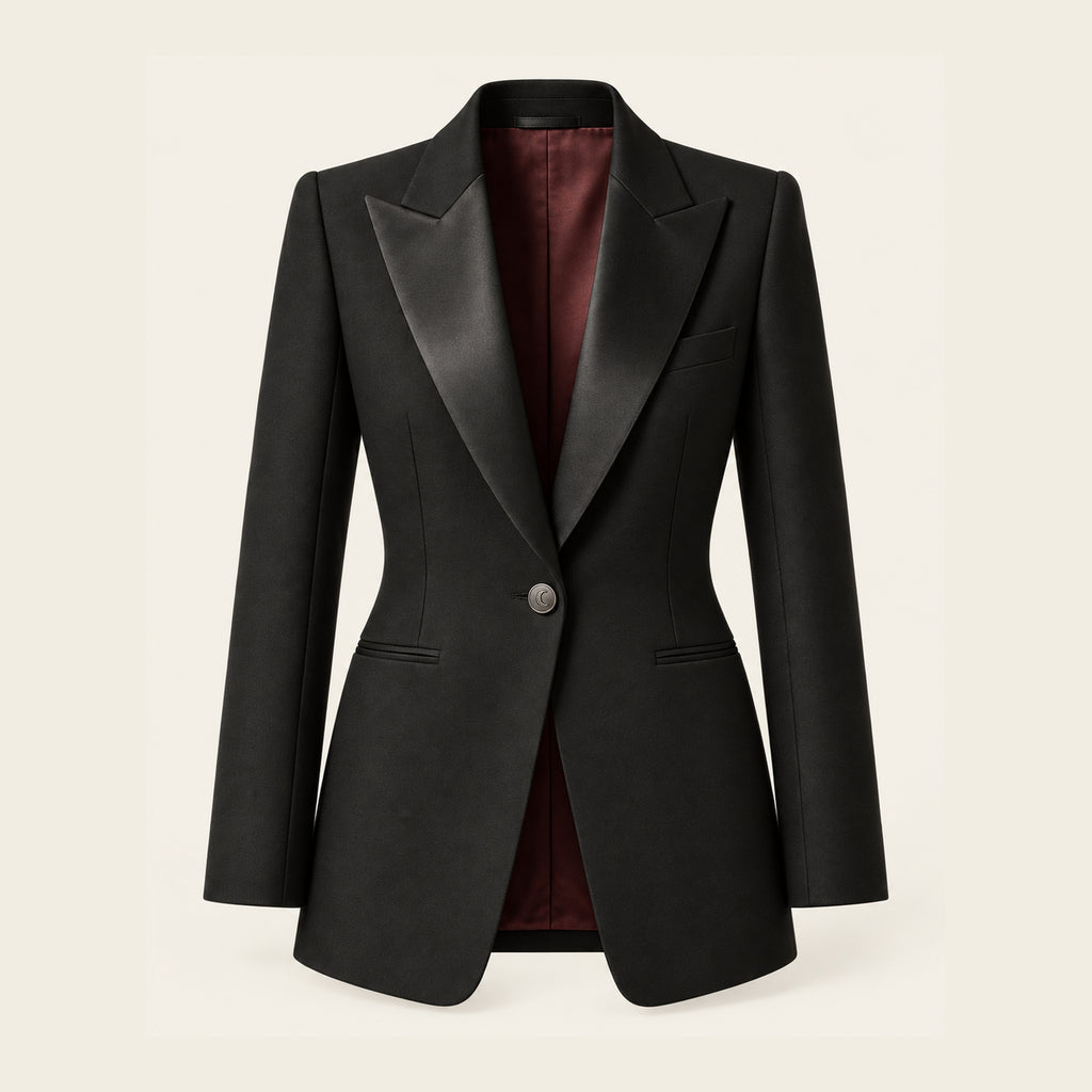 The Palais Silk Dinner Jacket - Black