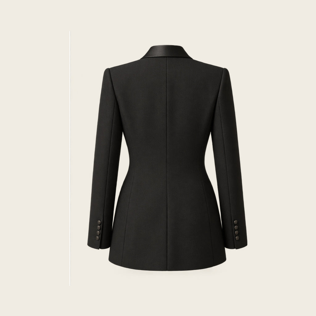 The Palais Silk Dinner Jacket - Black