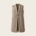 The Vestige Shearling Gilet - Taupe