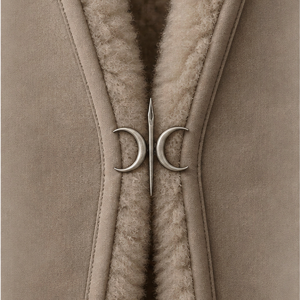 The Vestige Shearling Gilet - Taupe